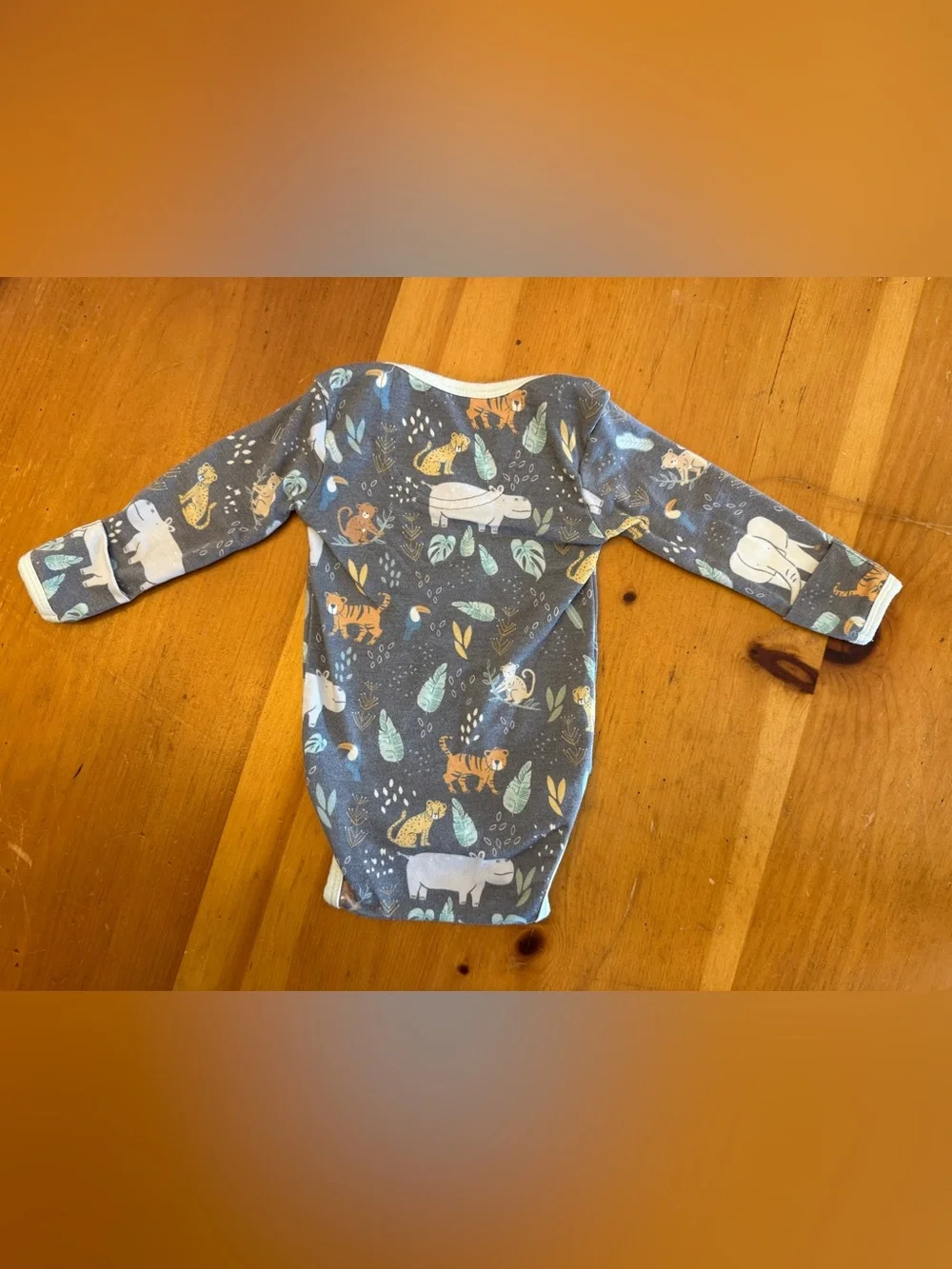 Copper Pearl Long-Sleeve Bodysuit in Bengal 0-3mo
